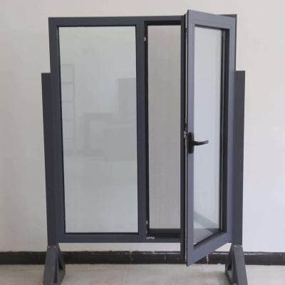China Waterproof Double Glass Aluminum Casement Window Heat Insulation for sale