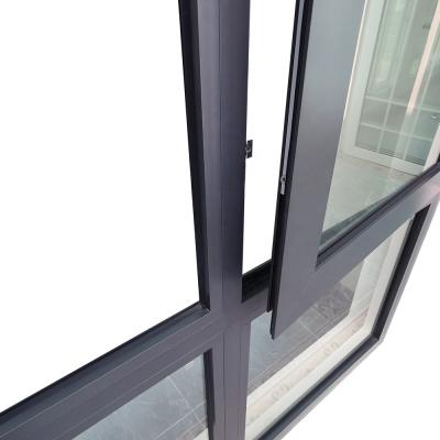 China Double Glazed Aluminum Clad Casement Windows for sale