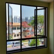 China Indoor Aluminum Casement Window 50mm Double Layer Glass for sale