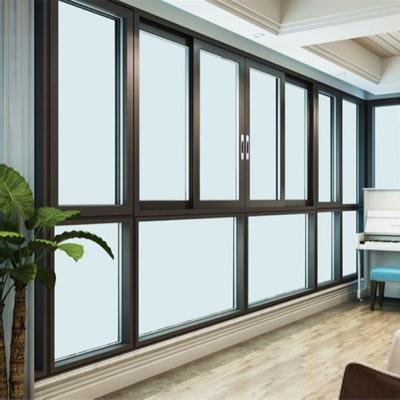 China Office Acoustic Insulation Aluminium Frame Sliding Glass Window for sale
