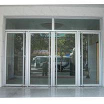 China Double Glass Aluminum Hinged Door for sale