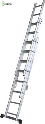 China 3 Floor Aluminium Ladder Telescopic 8 Step 1.4mm 150KG for sale