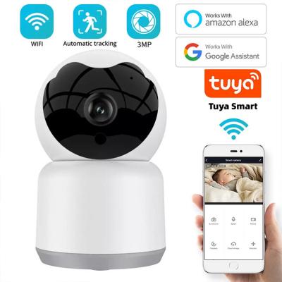 China 3MP Two Way Audio Indoor Home Security Cameras 360 Degree With Night Vision for sale