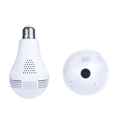 China 360 Degree Wifi Light Bulb Security Camera 960P Panoramic With E27 Lamp Holder for sale