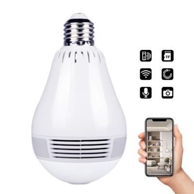 China Wireless 1080P Wifi Light Bulb Security Camera 360 Degree Panoramic for sale