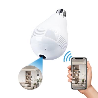China Glühlampe-Überwachungskamera 1080P Fisheye Wifi für Bauernhof-Lager-Hof zu verkaufen