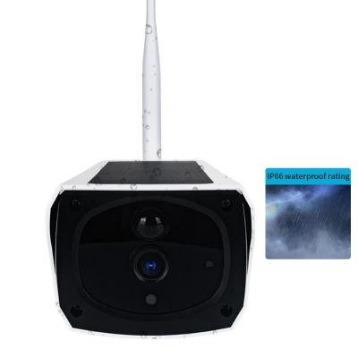 China PIR Motion Detection Solar Wifi Camera , 1080P Small Bullet Camera for sale
