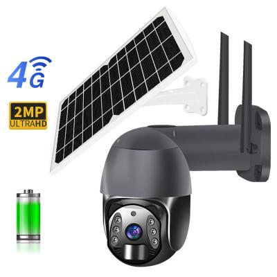 China PIR Battery 4g Solar Powered Camera , Fire Protection Starlight Ptz Camera for sale