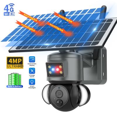 China 4G Solar Battery Powered Security Camera System Surveillance With Smart PIR Detection for sale