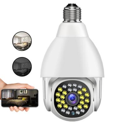 China 5G Wifi Smart Outdoor Light Bulb Security Camera Panoramic 360 Degree for sale