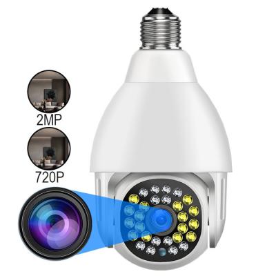 Cina Videocamera di sicurezza astuta a 1,5 pollici E27 della lampadina in tempo reale con una lampada di 28 pc in vendita