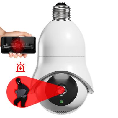 Cina videocamera di sicurezza doppia 720P panoramico 1080P Fisheye della lampadina di 2,4 5G Wifi in vendita