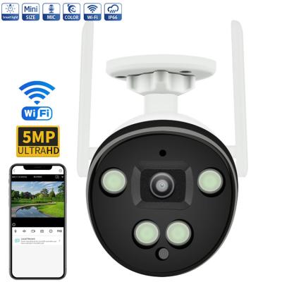 China Cámara IP de 5MP Wireless, cámara de la bala de Wifi con el mensaje inteligente que divulga alarmas en venta
