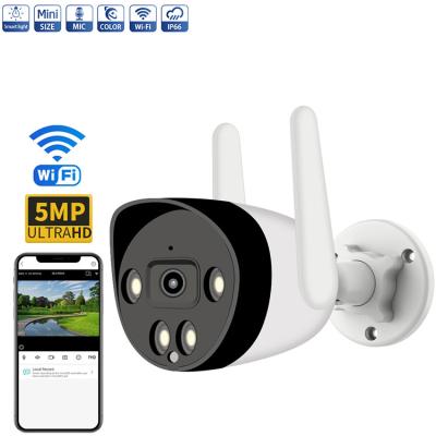 China Mini cámara de seguridad impermeable al aire libre, cámara IP inalámbrica de 5MP IP66 Smart en venta