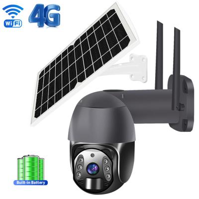 China White Color 4G Solar Wifi Camera With Tuya App Remote Control for sale
