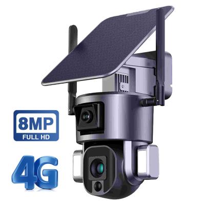 Chine 10x double radio solaire optique de caméra de la lentille 4G avec la vision nocturne polychrome de LED à vendre