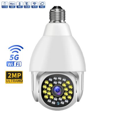 China Smart Home Wifi 2MP Camera , 5g Wifi E27 Bulb Surveillance Security Camera for sale