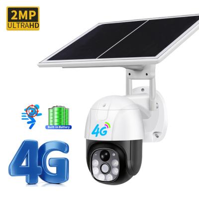 China 4G LTE Outdoor Solar Powered Cellular Security Camera PIR Motion Detection for sale