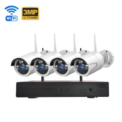 China Outdoor Auto Tracking CCTV Camera Kit 4CH nVR 3MP 5MP Security Wifi Surveillance IP Camera for sale