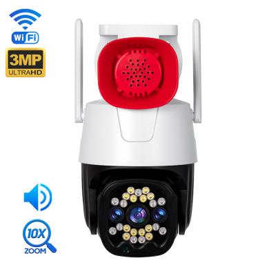 China 2MP / 3MP Outdoor Security Wifi Trumpet Camera With Night Vision And Voice Alarm for sale