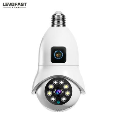 China Dual Lens Bulb Camera 5W 2MP 4MP Smart PTZ WIFI Rechargeable Surveillance Camera for sale