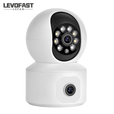 China 4MP Dual Lens Wifi Security Camera Indoor Wireless IP Camera Security PTZ WIFI Smart Camera for sale