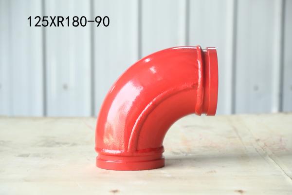 Quality Double Bend Pipe 125*R180-90 Pump truck elbow concrete transfer pump pipe for sale