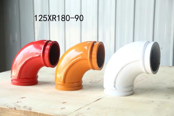 Quality 125*R180-90 Single - layer and double-layer wear-resistant bending pipe option for sale