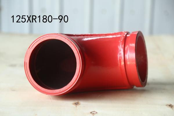 Quality 125*R180-90 Single - layer and double-layer wear-resistant bending pipe option for sale