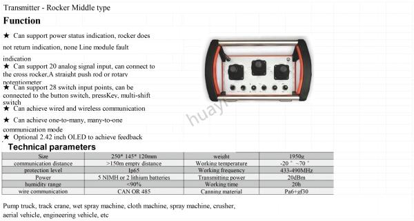 Quality Replacement CIFA Concrete Pump Spare Parts HBC Radiomatic Remote Control for sale