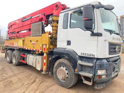 China Heavy Duty Used Concrete Pump Truck Company SANY 28T 38 Meter for sale