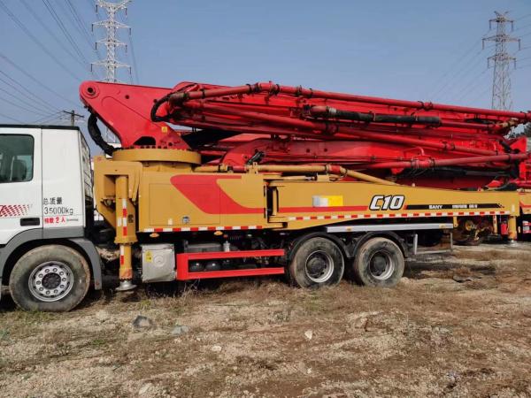 Quality 60 Meter Used Concrete Pump Truck Sany Boom Pump SYM 5350THB 60C-10 for sale