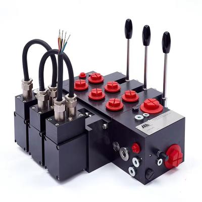 China CAN Explosion Proof Load Sensitive Proportional Multiway Valve 3 Series 3 Connection And 5 Series 3 Connection for sale