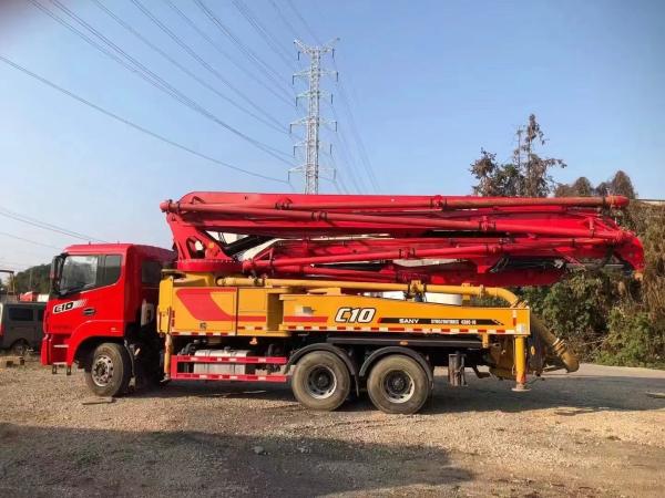 Quality SANY SYM5290THBES 430C-10 Used Truck Mounted Concrete Boom Pump Truck 43Meters for sale