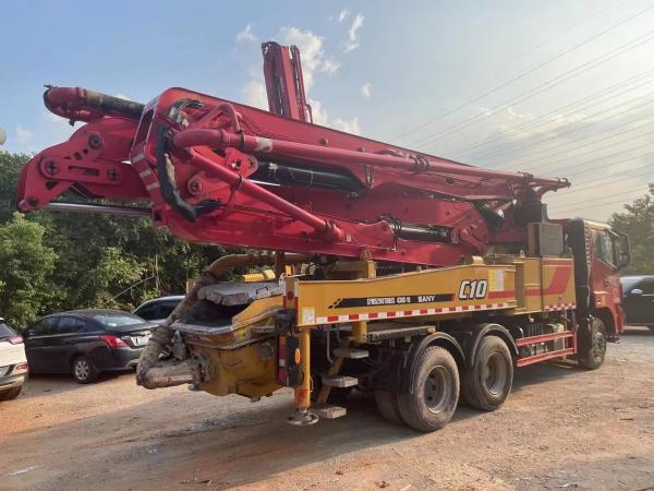 Quality SANY SYM5290THBES 430C-10 Used Truck Mounted Concrete Boom Pump Truck 43Meters for sale