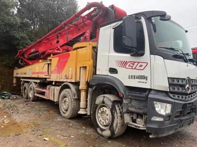 China 2021year Sany 62m Used Concrete Pump Truck With Yellow And Red Color And Flexibility Te koop