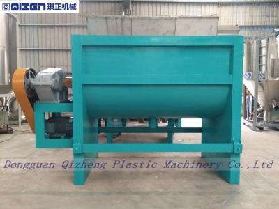 China Twin Shaft Paddle Mixer Washing Powder Mixer Machine Manual Discharge Outlet for sale