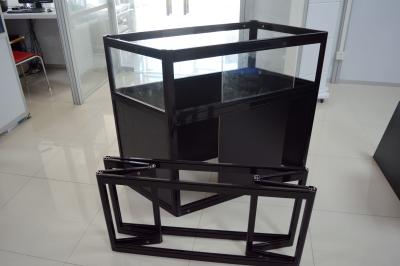 China Short Foldable Aluminum Glass Showcases,Aluminum Jewellery Showcase Counter Display&promotion, for sale