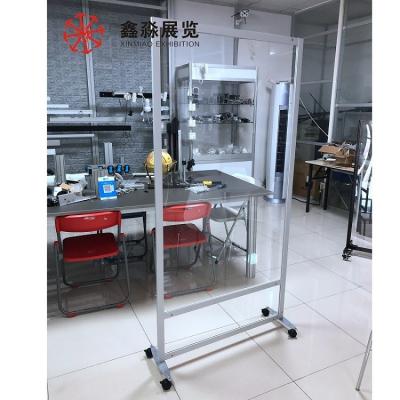 China Office Aluminum Clear Acrylic Moving Partition Wall Room Dividers Partitions Screen for sale