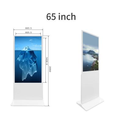 China Floor Standing Digital Display 65 Inch With Capacitive Touch I3 For Hotel for sale