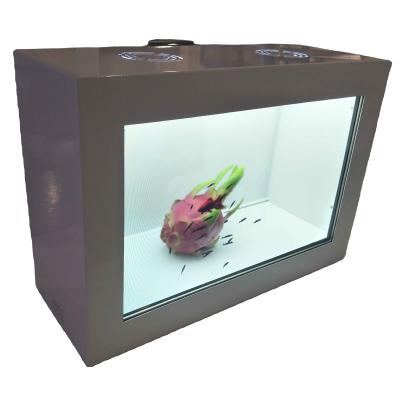 China 43 Inch Touch Screen Display Carbinet Transparent Showcase Advertisplay Box for sale