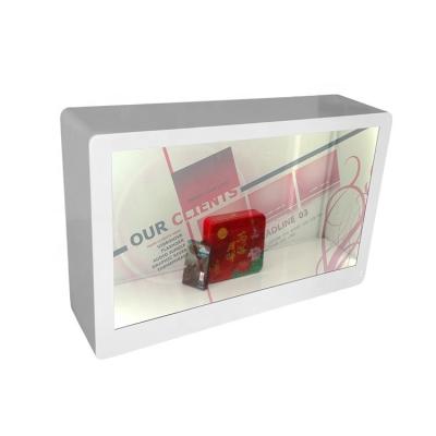China Transparent Smart Showcase LCD Show Cabinet Box For Product Advertising for sale