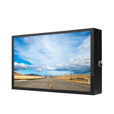 China Anti Glare Glass IP65 Digital Advertising Signage Outdoor Wall Mounted for sale