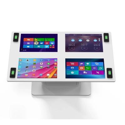 China Smart Interactive Guide Touch Screen Computer Kiosk 400 Cd/M2 For Bank for sale