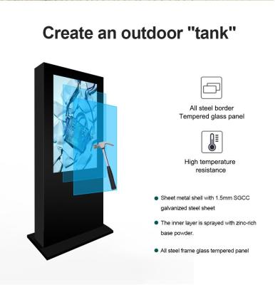 China Advertising Display 2500nits IP65 Outdoor Waterproof Digital Signage Equipment for sale
