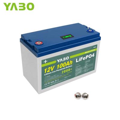 Chine 12v 100ah Lithium Fer Lifepo4 Batterie BMS Énergie Contrôle Solaire 12V à vendre