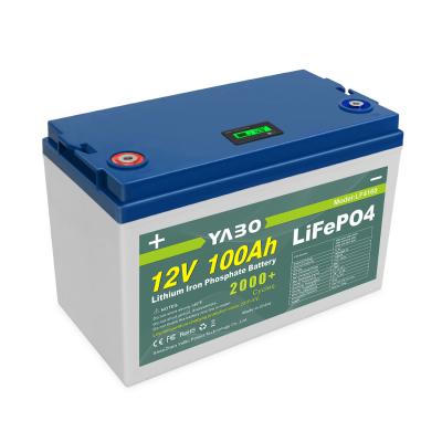 China 100 Ah Lifepo4 12 Volt Deep Cycle Battery Lithium 2000 Cycles Replace Gel for sale