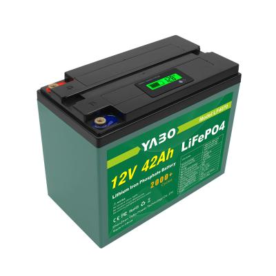 China 12V 40Ah Lifepo4 Rechargeable Battery Cells For Solar Management System for sale