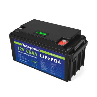 China Car 12v 66Ah Lifepo4 Rechargeable Battery Large Capacity for sale