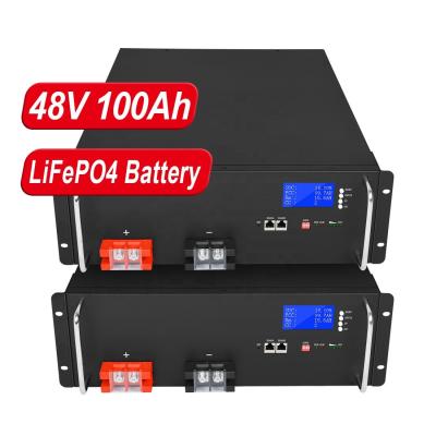 China 150Ah 100Ah 48v 200ah Lifepo4 Bateria Sistemas Solares Ciclo Profundo Recarregável à venda
